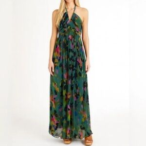 New Sincerely Jules Multicolor Halter Maxi Dress